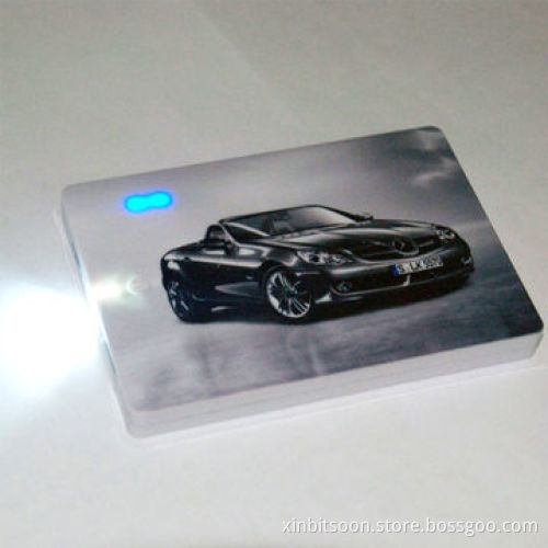 Super Slim Card Power Bank with 3000mAh Capacity Li-polymer Battery